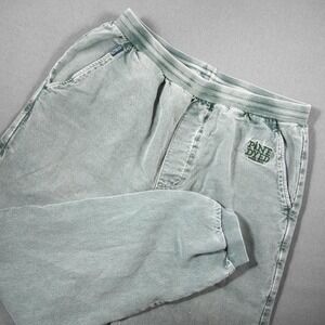 Crazy Shirt Hawaii Pine Dyed Men Jogger Pants Gray Embroidered Logo B00259